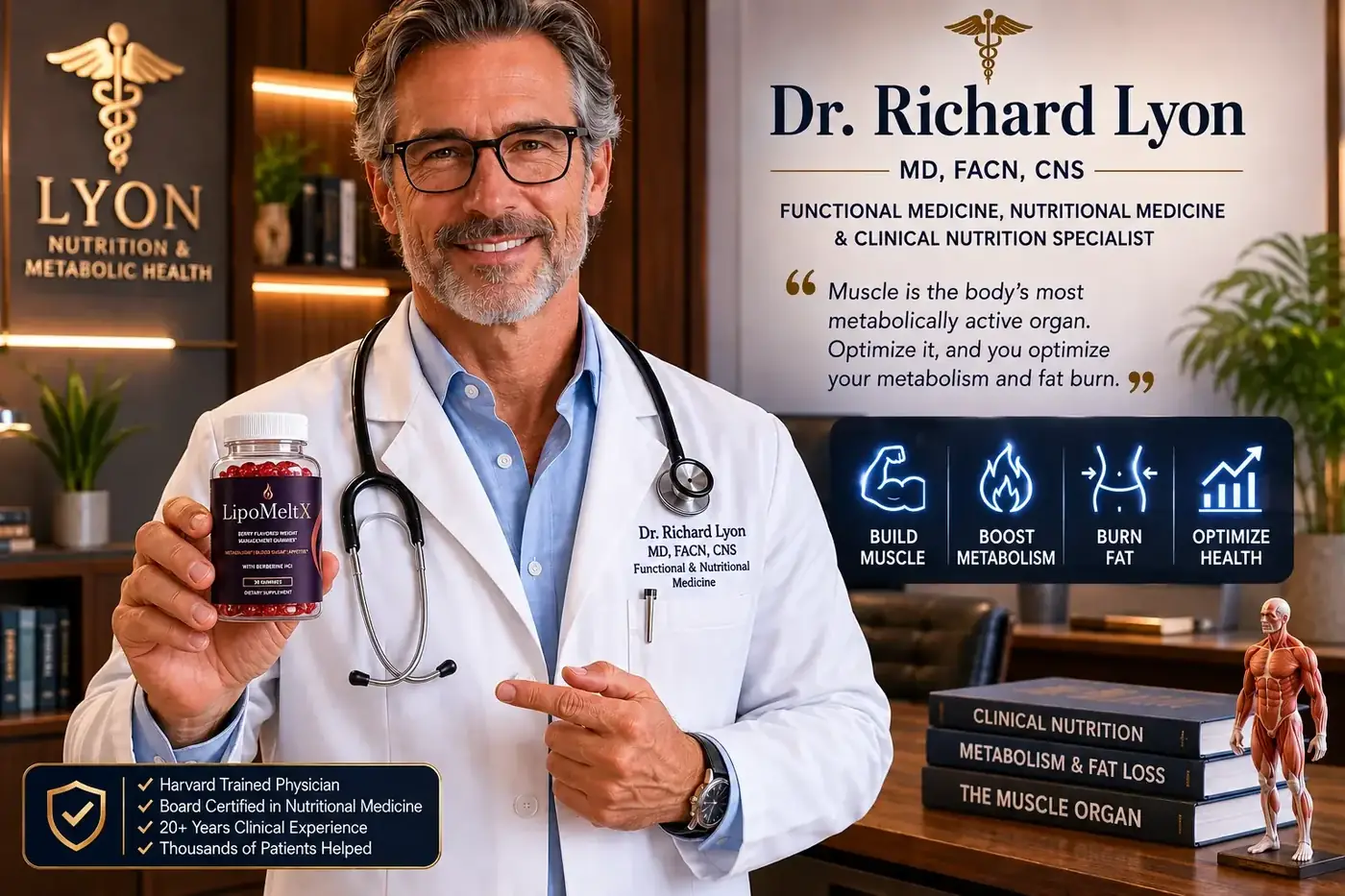 Dr Richard Lyon, the practitioner named on the LipoMeltX sales page